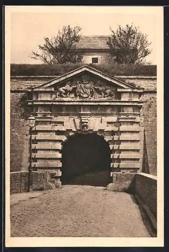 AK Würzburg, Blick zum Burkarder Tor