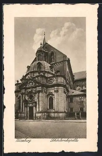 AK Würzburg, Blick auf die Schönbornkapelle