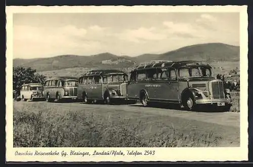 AK Mercedes-Benz Omnibusse von Reiseverkehr Gg. Blesinger