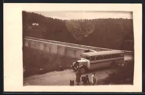 Foto-AK Krupp Omnibus beim Zeiss-Ikon Betriebsausflug