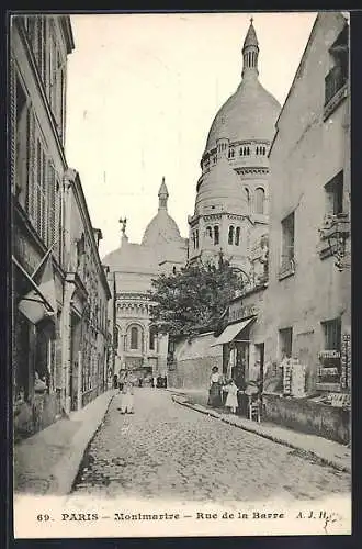 AK Paris, Montmartre, Rue de la Barre