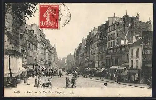 AK Paris, La Rue de la Chapelle