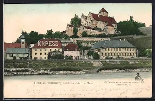 AK Schweinfurt am Main, Blick auf Schloss Mainberg