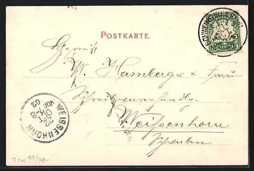AK Schweinfurt a. M., Mainpartie mit Booten
