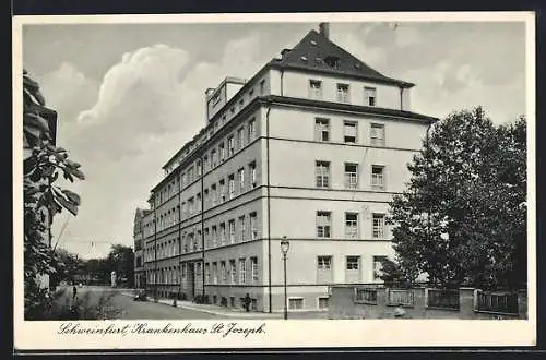 AK Schweinfurt, Blick auf Krankenhaus St. Joseph