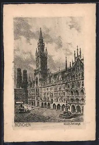 AK München-Au, Neues Rathaus