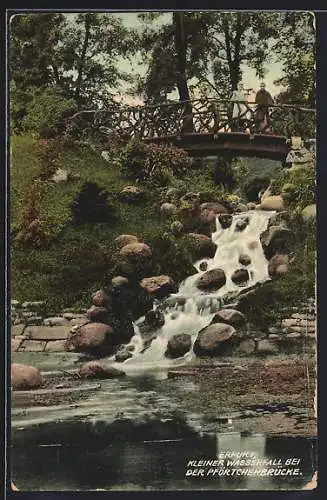 AK Erfurt, Kleiner Wasserfall bei der Pförtchenbrücke