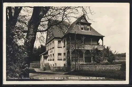 AK Vierstöck, Gasthaus und Pension Wier-Stöck, Waldhaus