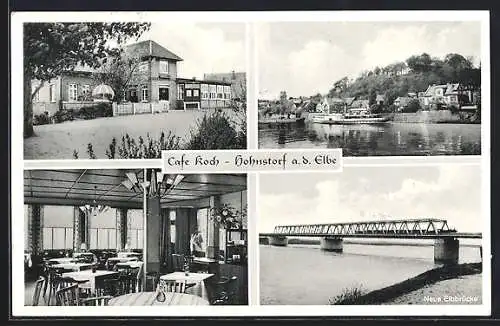 AK Hohnstorf a. d. Elbe, Café Koch, Neue Elbbrücke