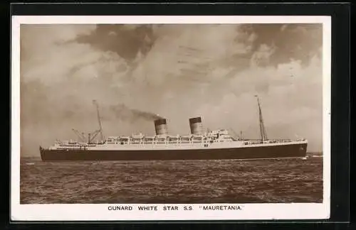 AK Passagierschiff S.S. Mauretania, Cunard White Star