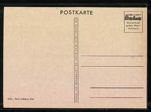 AK Ein Zerstörer läuft aus, Kriegsmarine