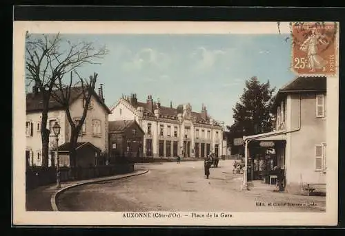 AK Auxonne /Cote-d`Or, Place de la Gare