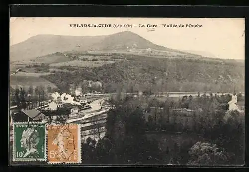 AK Velars-la-Cude, La Gare, Vallée de l`Ouche