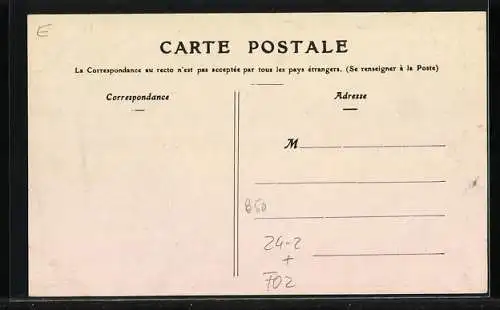 AK Hirson, L`Eglise, après l`Incendie du Janvier 1906