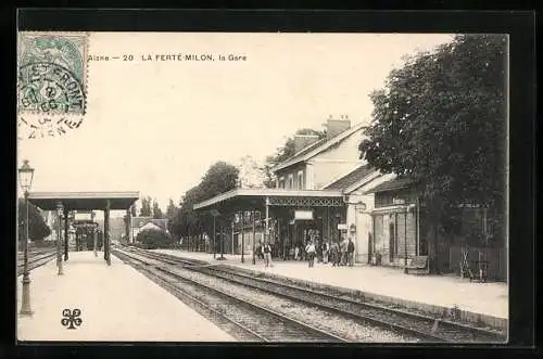 AK Ferté-Milon /Aisne, La Gare