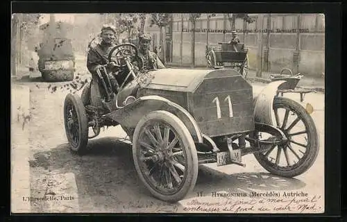 AK Autorennen Coupe Gordon Bennet 1905, Circuit d`Auvergne, Hyeronimus (Mercédés) Autriche