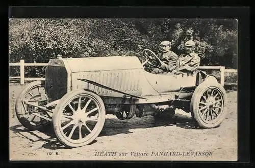 AK Autorennen, Heath sur Voiture Panhard-Levassor