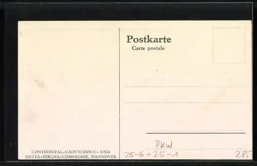 AK Autorennen Prinz Henrich-Fahrt 1910, Herr Porsche im österr. Daimler mit Startnummer 51