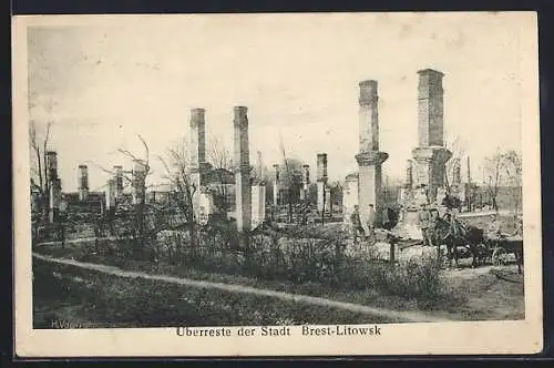 AK Brest-Litowsk, Überreste der Stadt nach dem Krieg