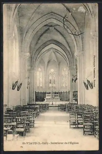 AK St-Viaud /L.-Inf., Intérieur de l`Église