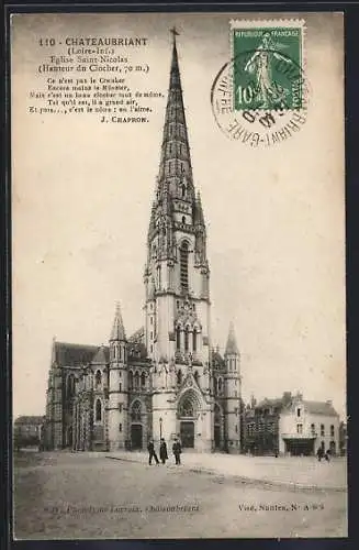 AK Chateaubriant /L.-Inf., Eglise Saint-Nicolas