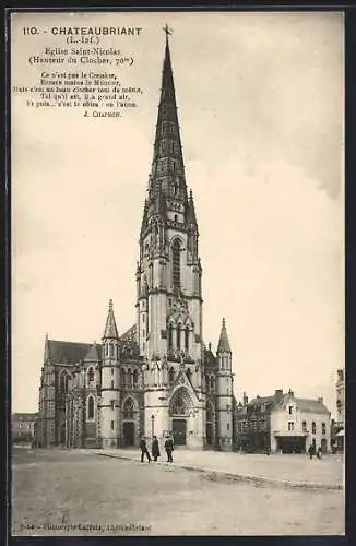 AK Chateaubriant /L.-Inf., Eglise Saint-Nicolas