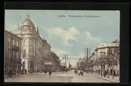 AK Lublin, Krakowskie Przedmiescie mit Kutsche