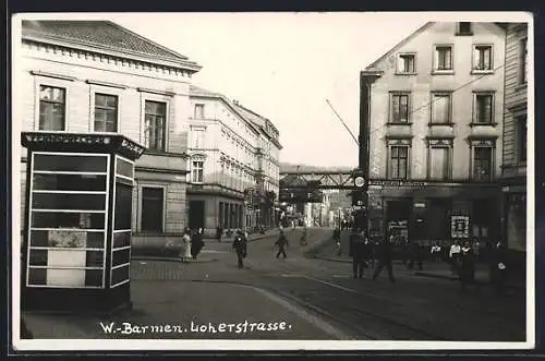 AK W.-Barmen, Blick in die Loherstrasse