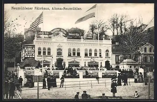 AK Hamburg-Neumühlen, Neumühlener Fährhaus Restaurant