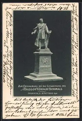 AK Chemnitz, Erinnerung an die Einweihung des Theodor-Körner-Denkmals