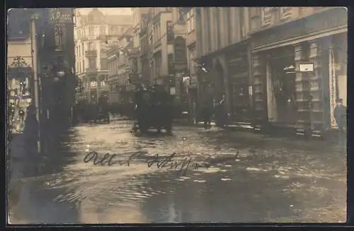 Foto-AK Kiel, Hochwasser von 1905