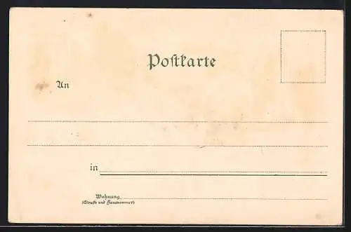 Lithographie Niesky, Knaben-Anstalt, Pädagogium, Kirche