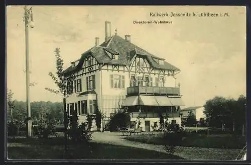 AK Jessenitz b. Lübtheen i. M., Kaliwerk, Direktoren-Wohnhaus