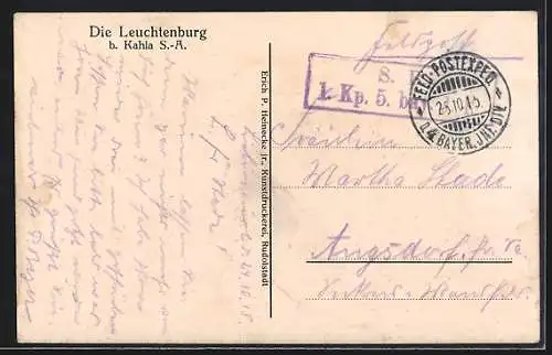 AK Kahla i. S.-A., Die Leuchtenburg