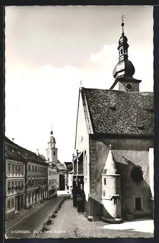 AK Kitzingen, Evangel. und Kathol. Kirche