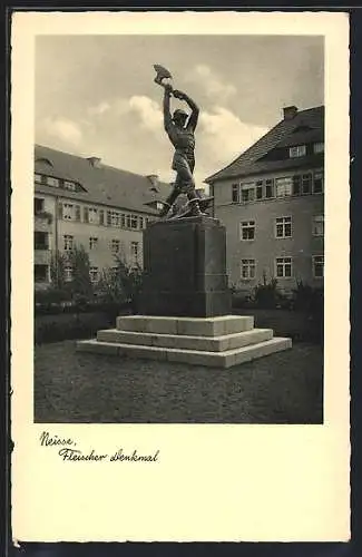 AK Neisse, Fleischer-Denkmal