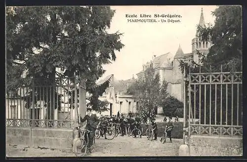 AK Marmoutier, Ecole Libre St-Grégoire, Un Départ