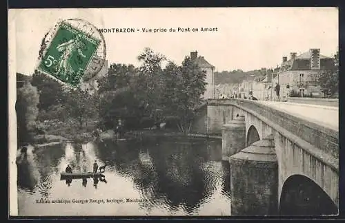 AK Montbazon, Vue prise du Pont en Amont