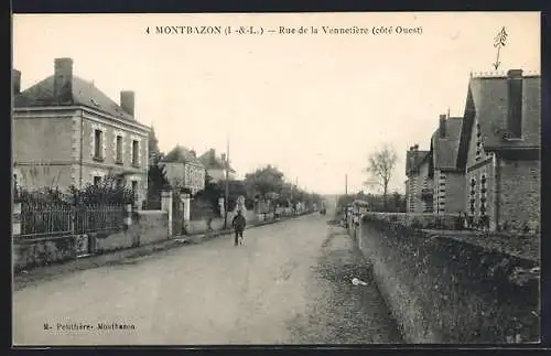 AK Montbazon, Rue de la Vennetière, Strassenpartie