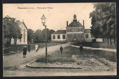 AK Monnaie, Place de la Mairie