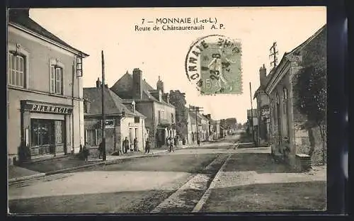 AK Monnaie /I.-et-L., Route de Châteaurenault