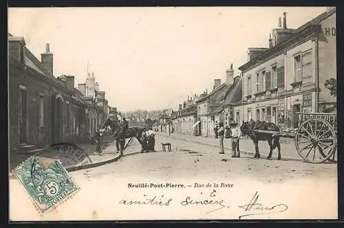 AK Neuillé-Pont-Pierre, Rue de la Roue