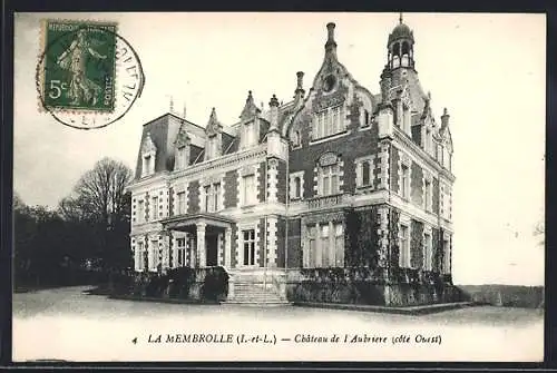 AK La Membrolle, Chateau de l`Aubriere (cotè Ouest)