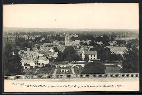 AK L`Ile-Bouchard, Vue Gènèrale, prise de la Terrasse du Chateau du Temple