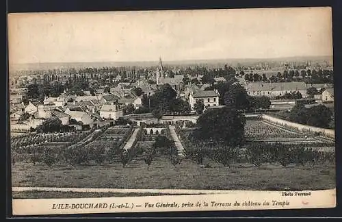 AK L`Ile-Bouchard, Vue Gènèrale, prise de la Terrasse du chateau du Temple