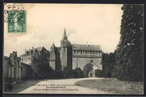 AK Marmoutiers, Abbaye Ste Radègonde, vue d`ensemble