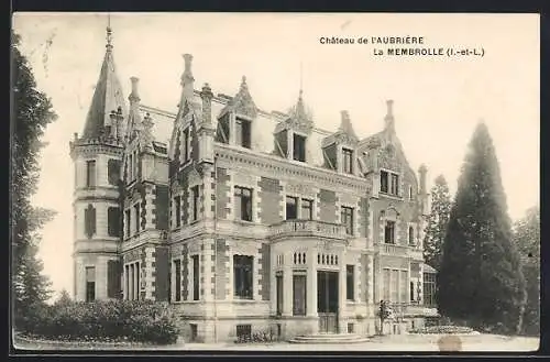 AK La Membrolle, Chateau de l`Aubrière