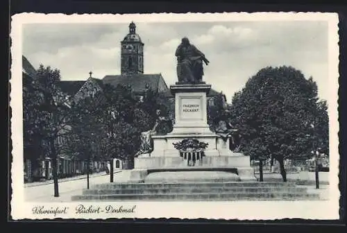 AK Schweinfurt, Rückert-Denkmal