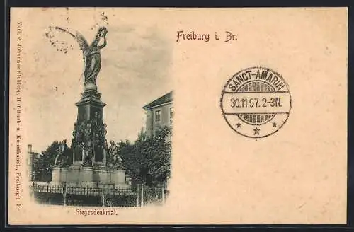 AK Freiburg i. Br., Siegesdenkmal