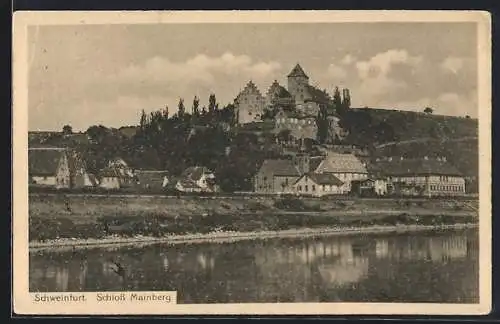 AK Schweinfurt, Blick auf das Schloss Mainberg